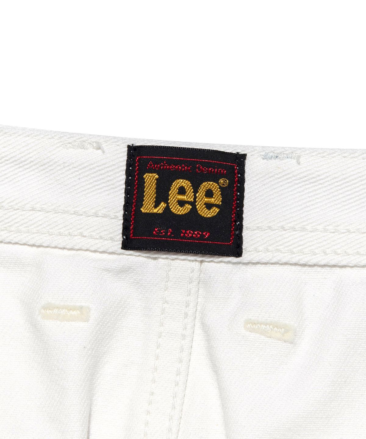 리(LEE) 우먼 데님 미니 스커트 화이트