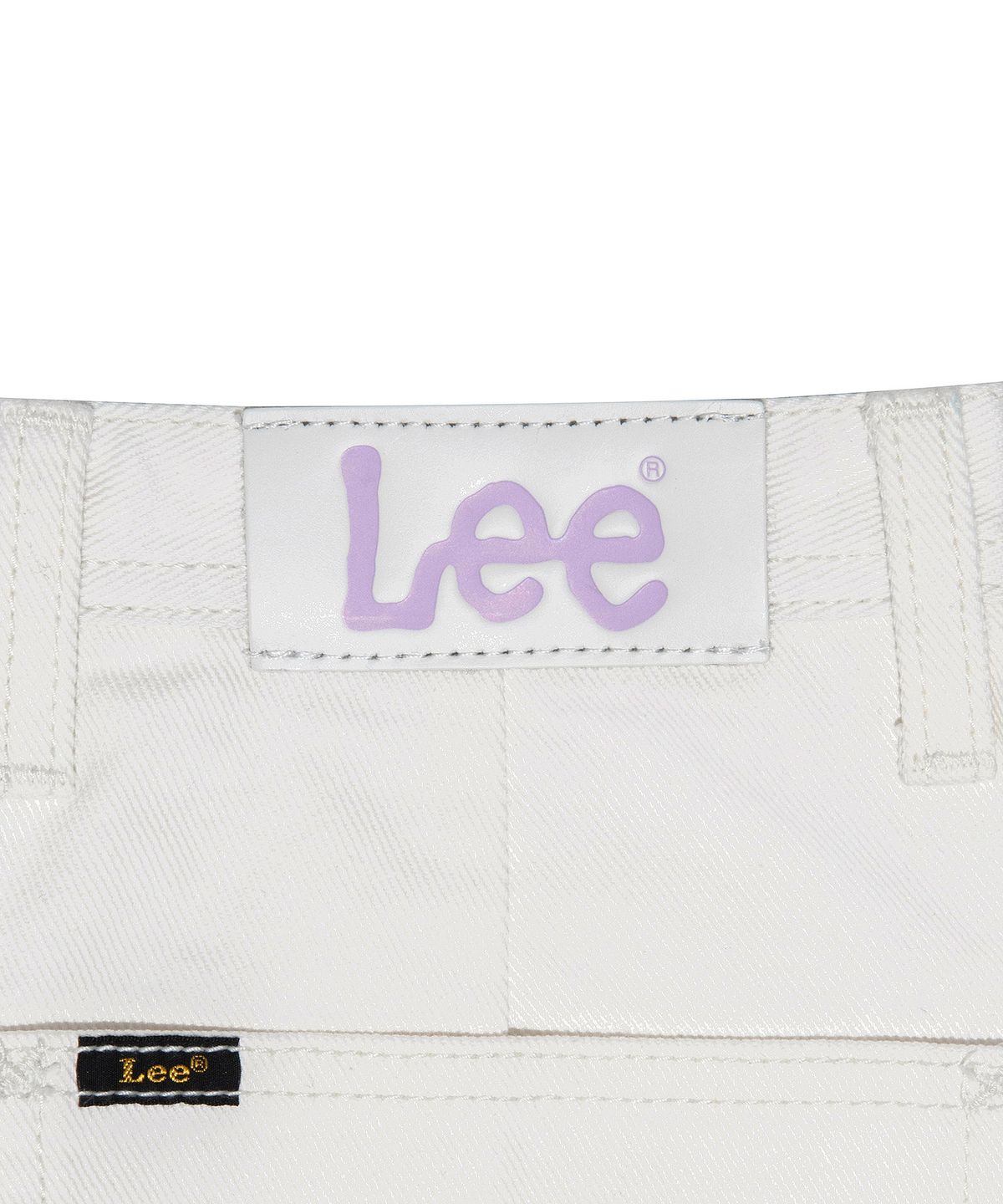 리(LEE) 우먼 데님 미니 스커트 화이트