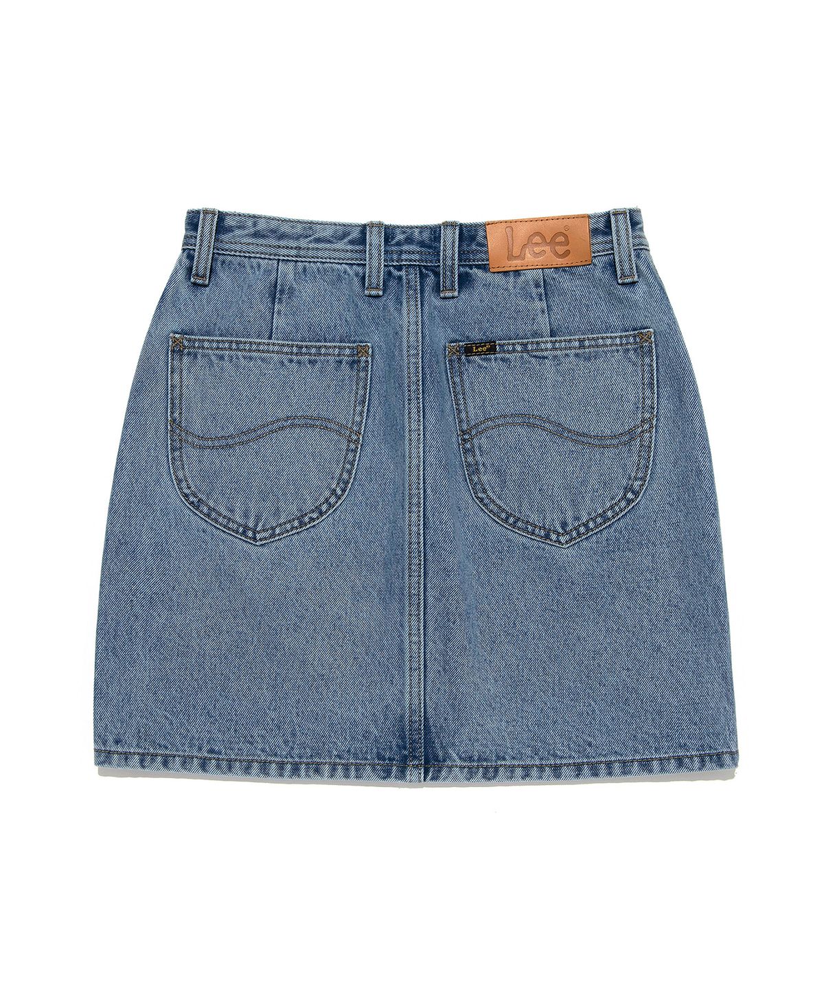 리(LEE) 우먼 데님 미니 스커트 인디고 미듐