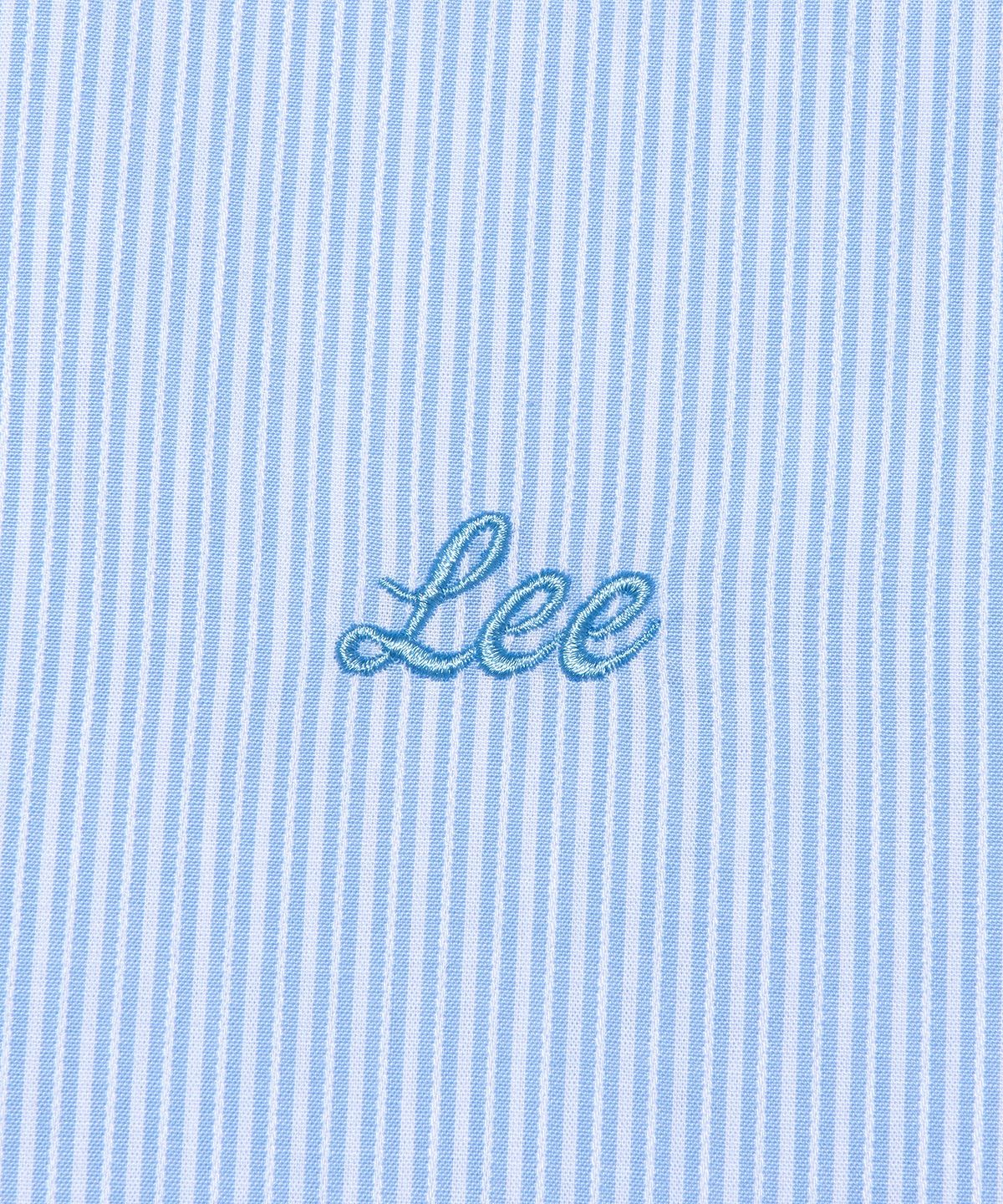 리(LEE) 우먼 스트라이프 오버핏 셔츠 라이트 블루