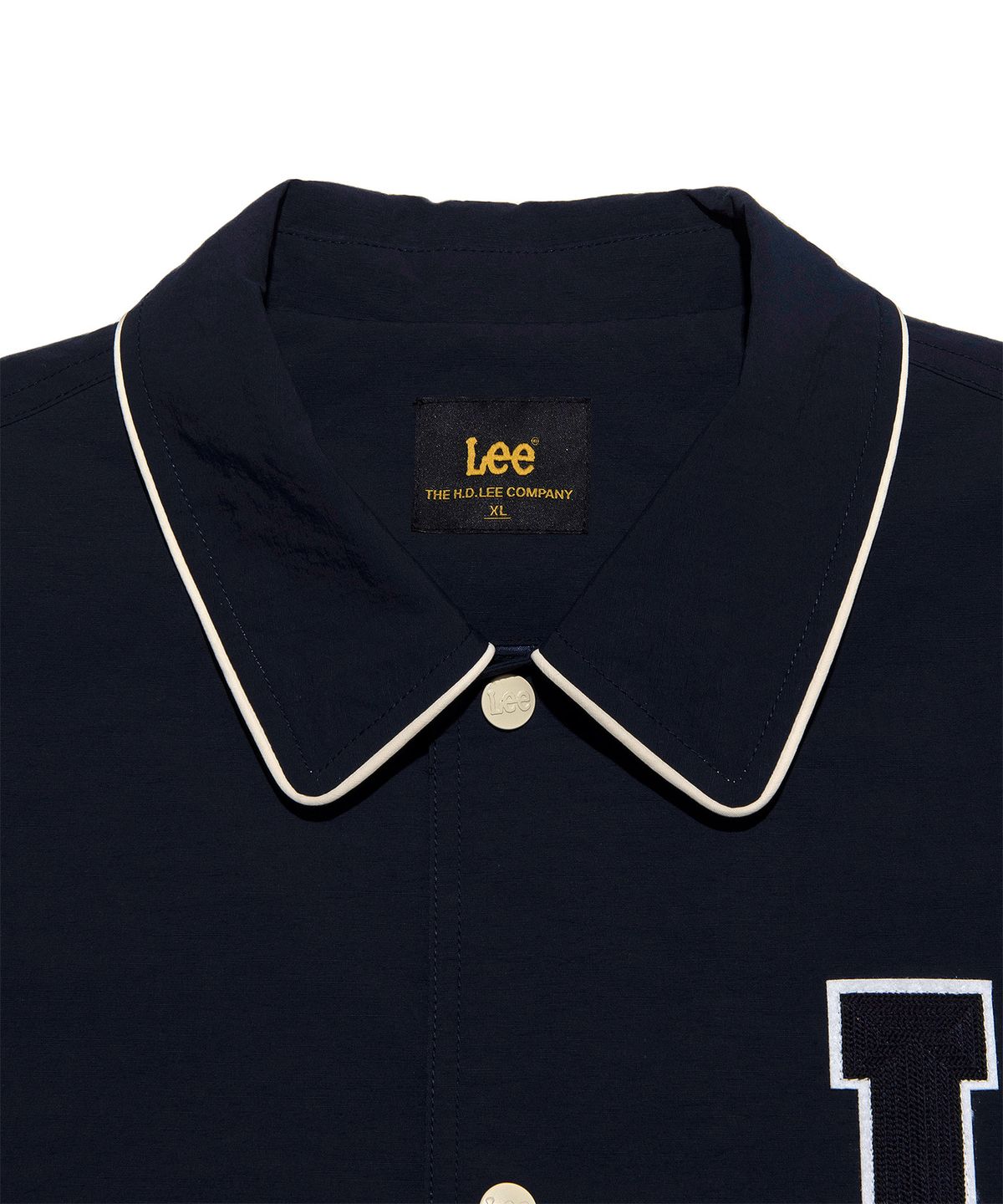 리(LEE) 나일론 카라 바시티 자켓 네이비