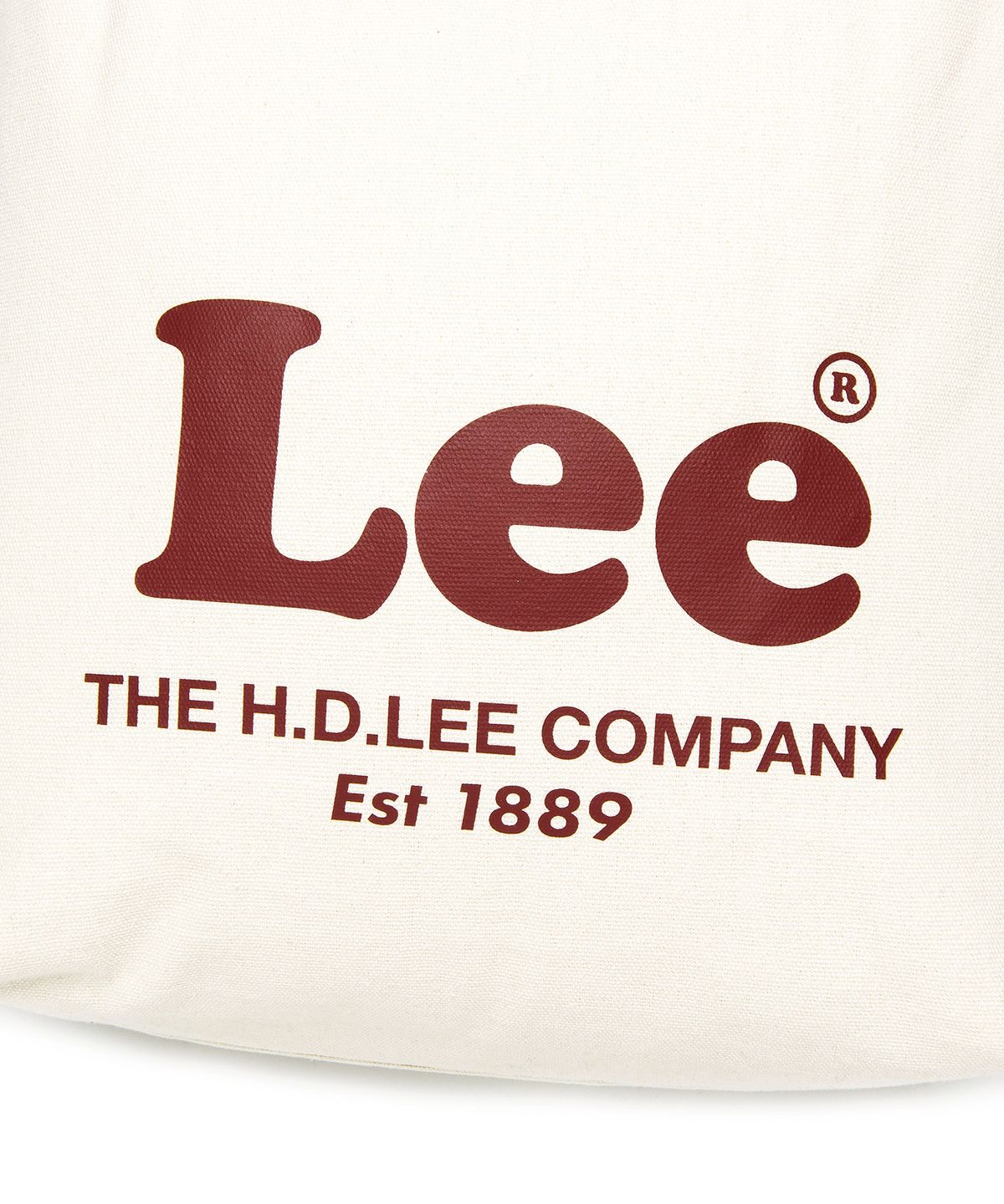 리(LEE) 코튼 스트링 에코백 아이보리