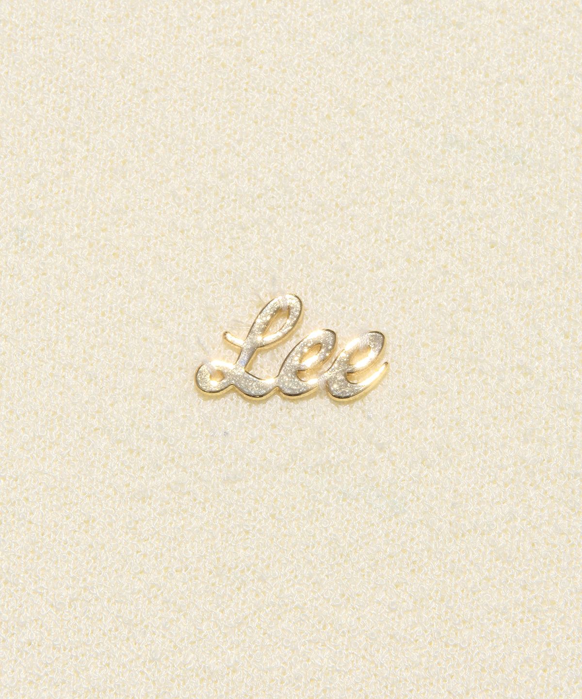 리(LEE) 우먼 라운드넥 부클 니트 아이보리