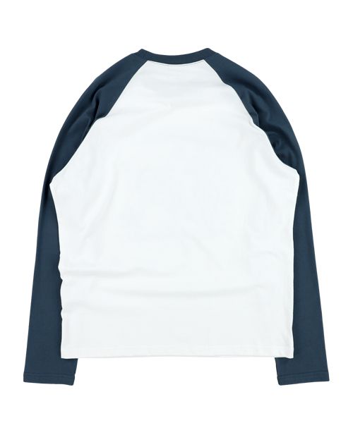 Tシャツ・カットソー THE COLDEST MOMENT TCM type raglan long sleeve navycharcoal MUSINSA | THE COLDEST MOMENT TCM blessed raglan long sleeve