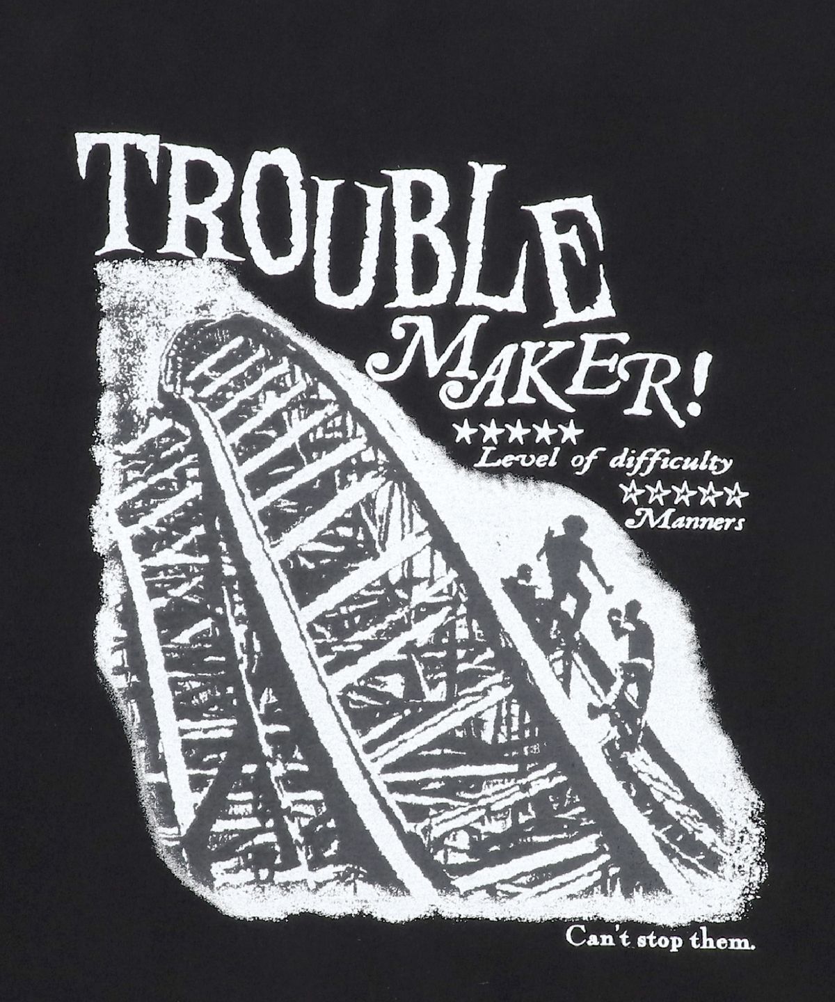 더콜디스트모먼트(THE COLDEST MOMENT) TCM trouble long sleeve (black)