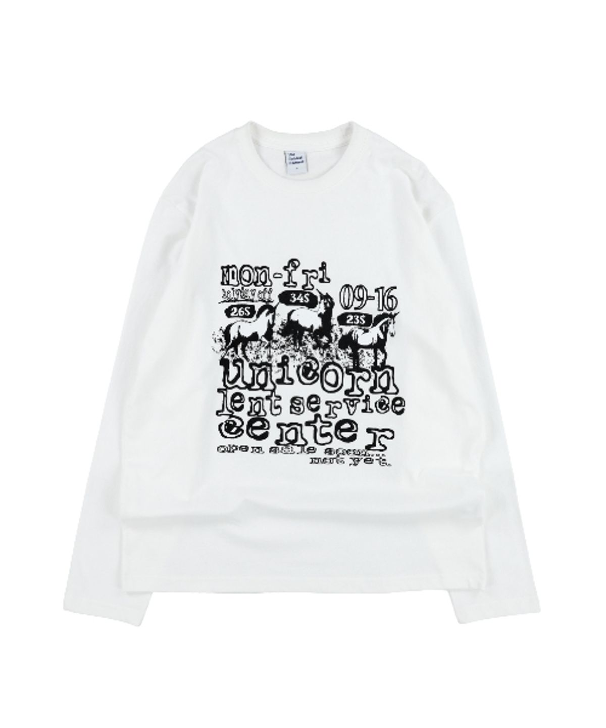 더콜디스트모먼트(THECOLDESTMOMENT) TCM unicorn long sleeve (white/ivory)
