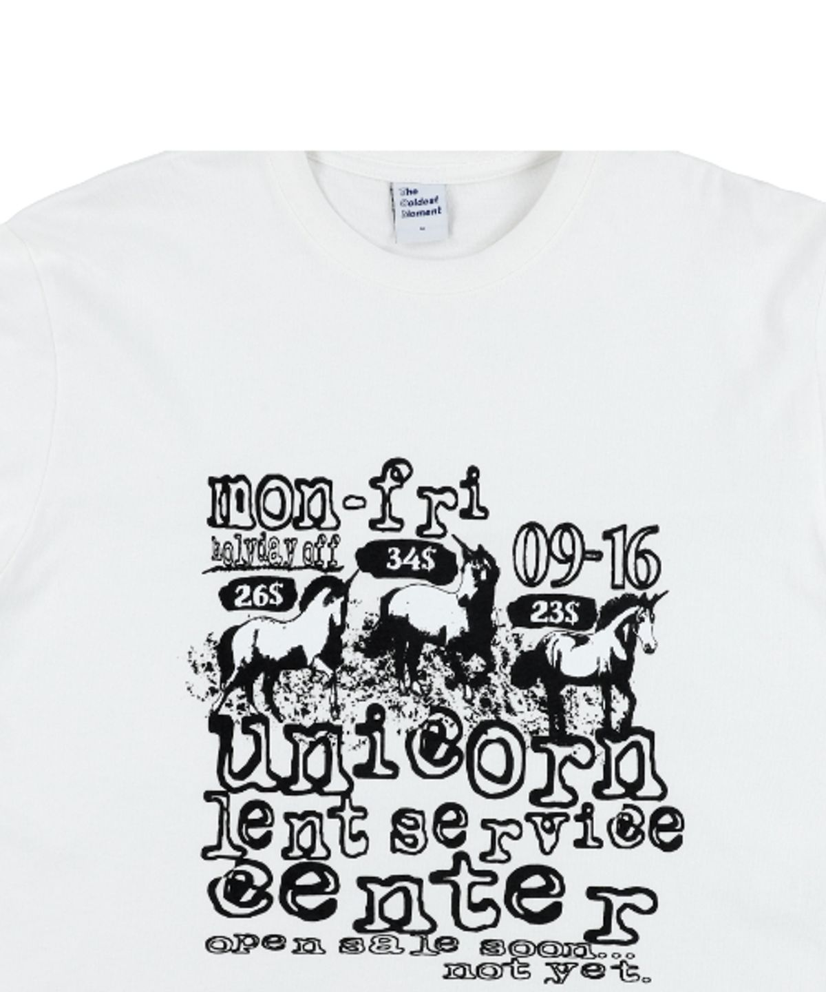 더콜디스트모먼트(THECOLDESTMOMENT) TCM unicorn long sleeve (white/ivory)