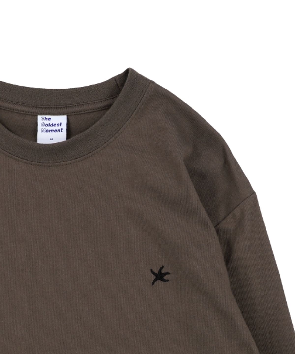 더콜디스트모먼트(THECOLDESTMOMENT) TCM starfish mini logo long sleeve (brown)