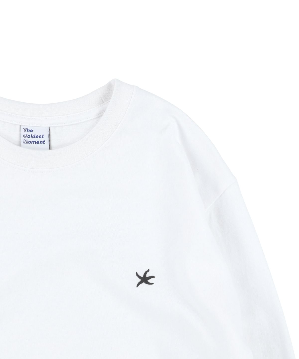 더콜디스트모먼트(THECOLDESTMOMENT) TCM starfish mini logo long sleeve (white)