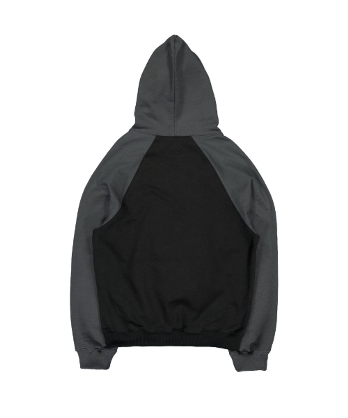 더콜디스트모먼트(THE COLDEST MOMENT) TCM pioneer raglan hoodie (black/charcoal)