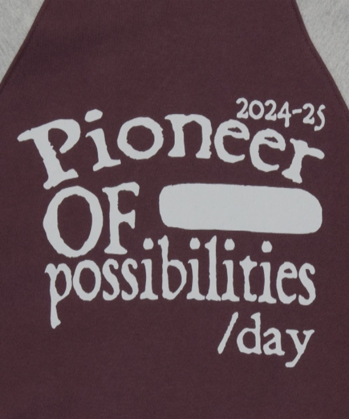 더콜디스트모먼트(THE COLDEST MOMENT) TCM pioneer raglan hoodie (burgundy/grey)
