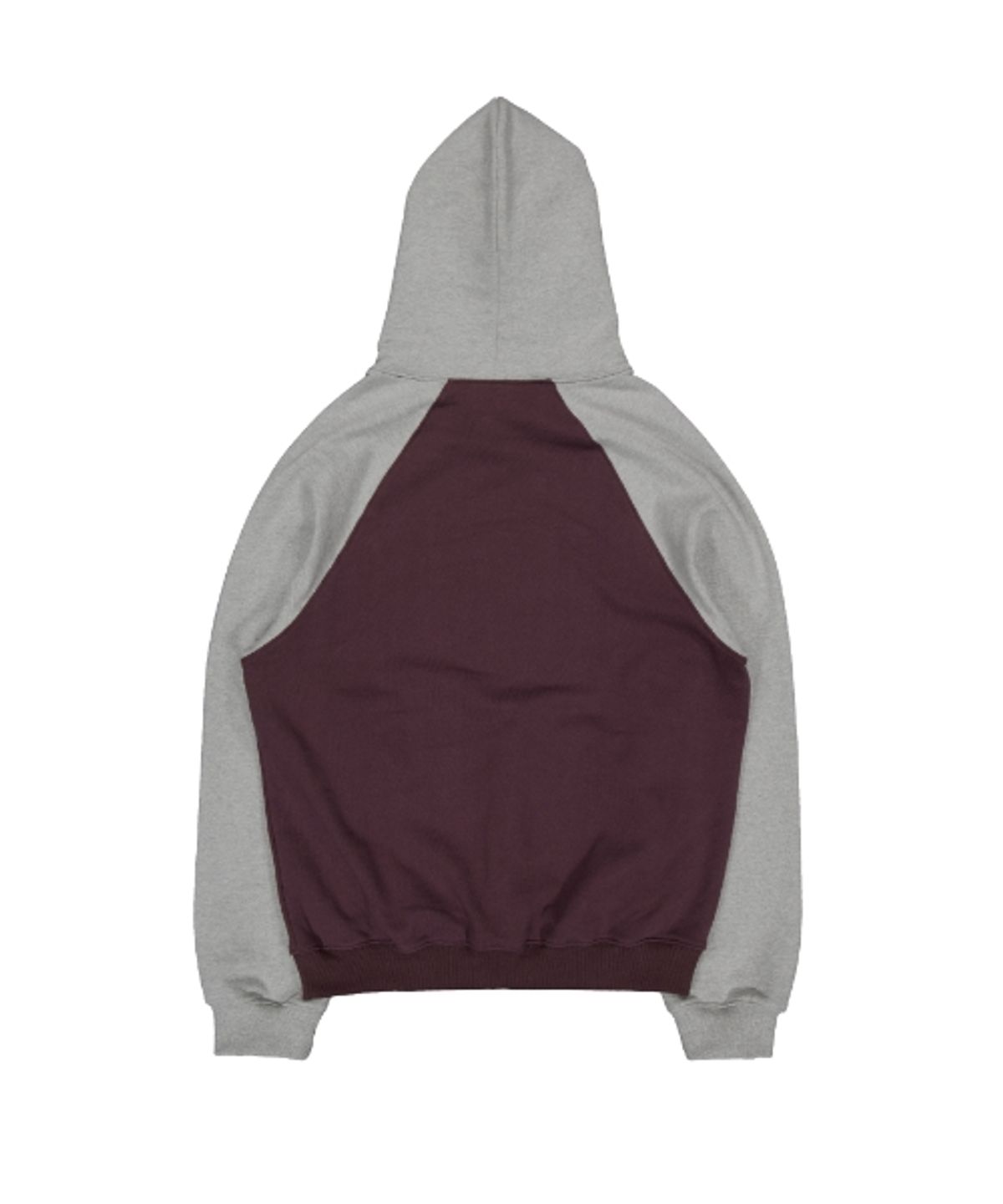 더콜디스트모먼트(THE COLDEST MOMENT) TCM pioneer raglan hoodie (burgundy/grey)