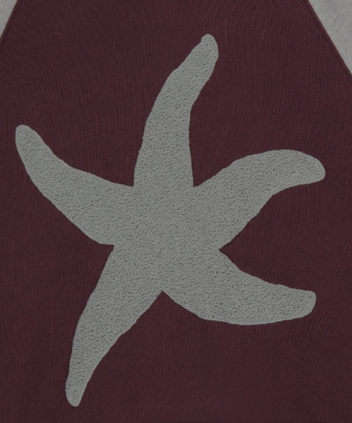 더콜디스트모먼트(THE COLDEST MOMENT) TCM starfish raglan hoodie (burgundy/grey)