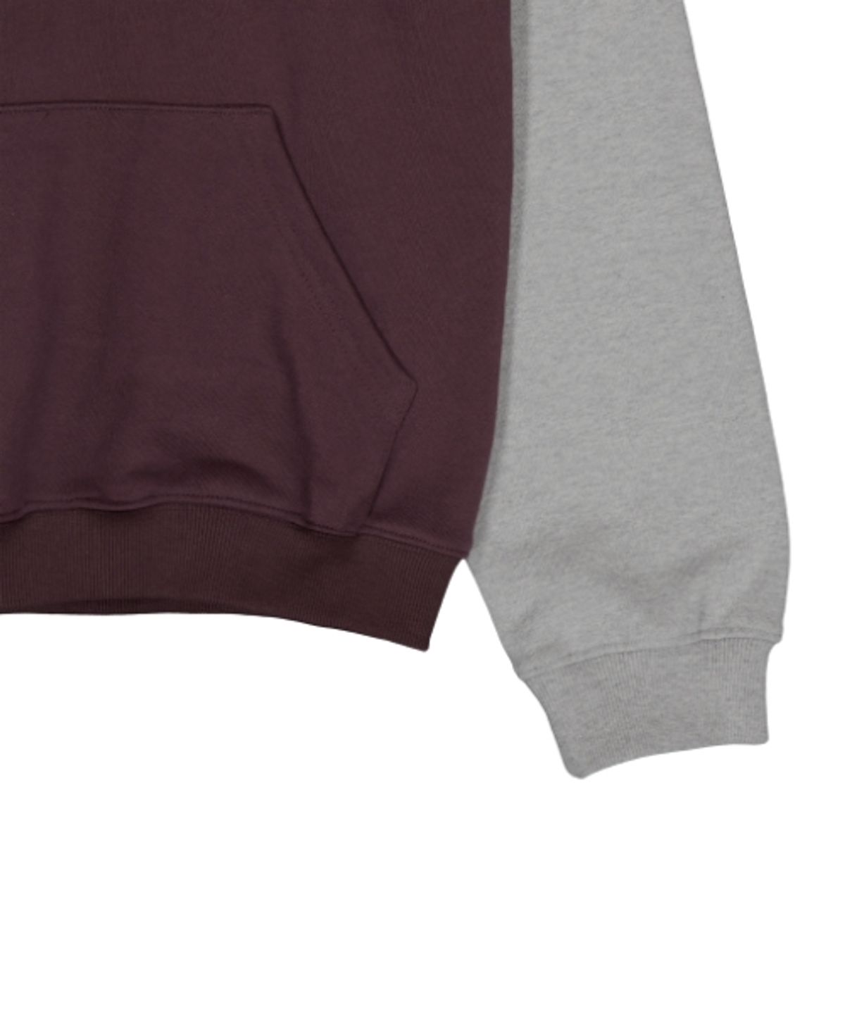 더콜디스트모먼트(THE COLDEST MOMENT) TCM starfish raglan hoodie (burgundy/grey)