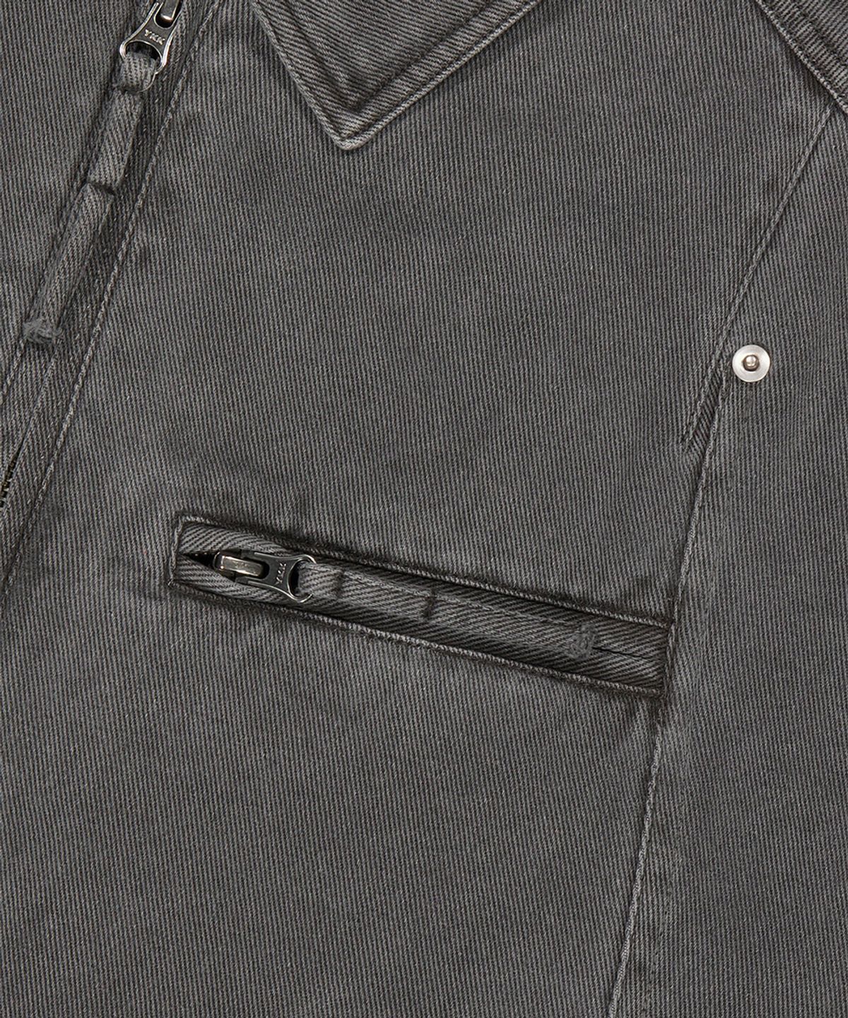 마하그리드(MAHAGRID) OVERDYED BIKER JACKET CHARCOAL(MG2ESMJ241A)