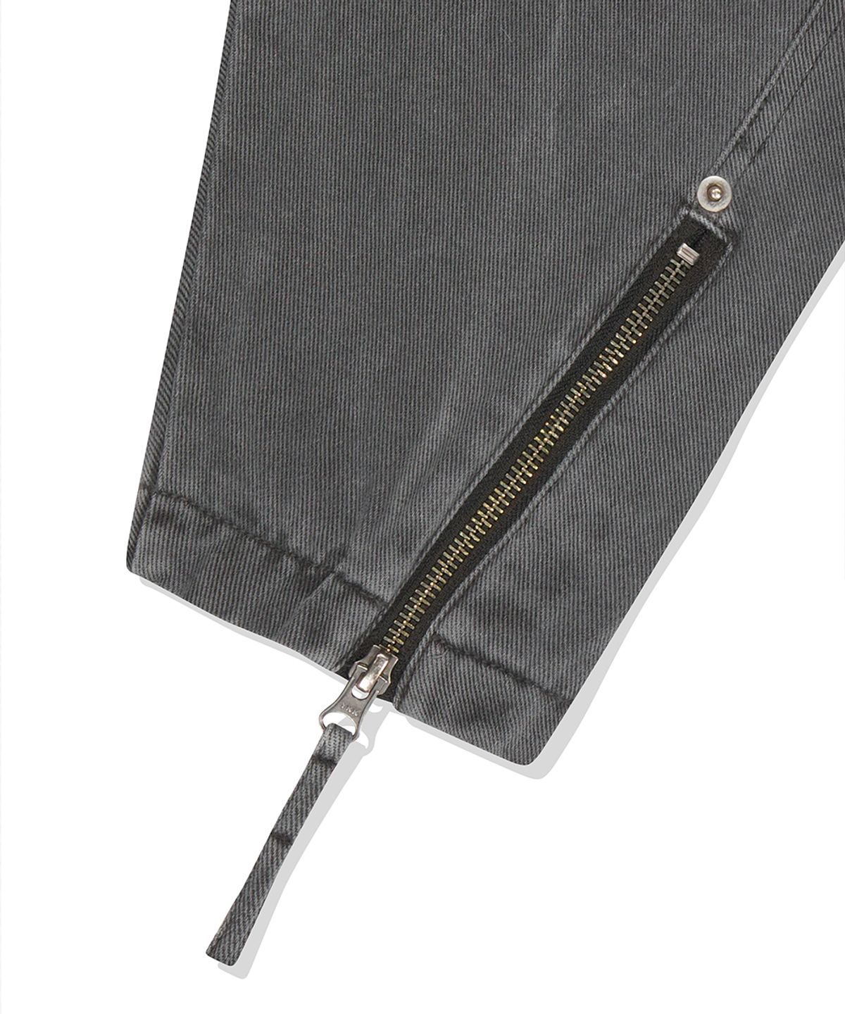 마하그리드(MAHAGRID) OVERDYED BIKER JACKET CHARCOAL(MG2ESMJ241A)