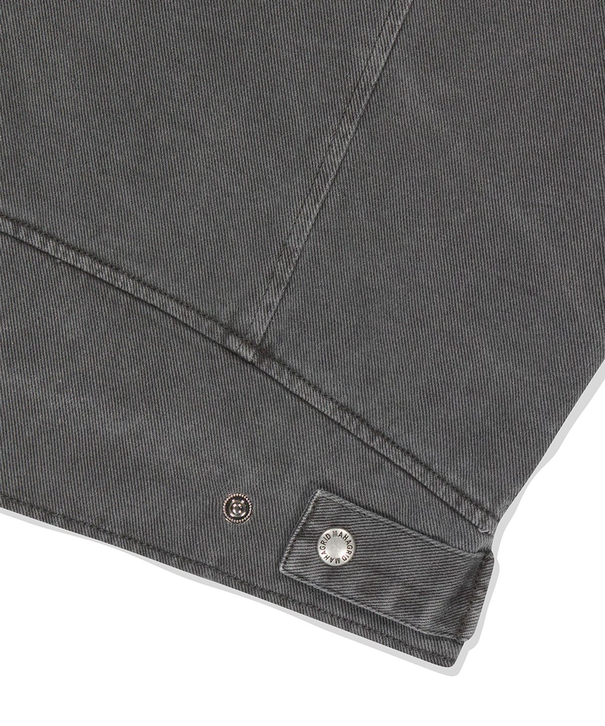 마하그리드(MAHAGRID) OVERDYED BIKER JACKET CHARCOAL(MG2ESMJ241A)