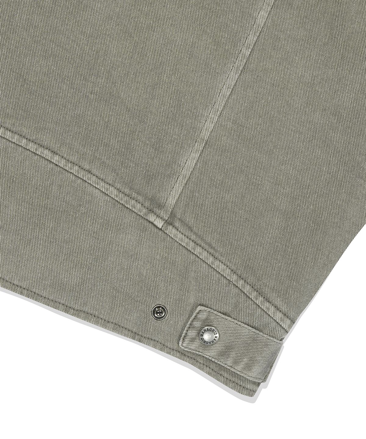 마하그리드(MAHAGRID) OVERDYED BIKER JACKET KHAKI(MG2ESMJ241A)