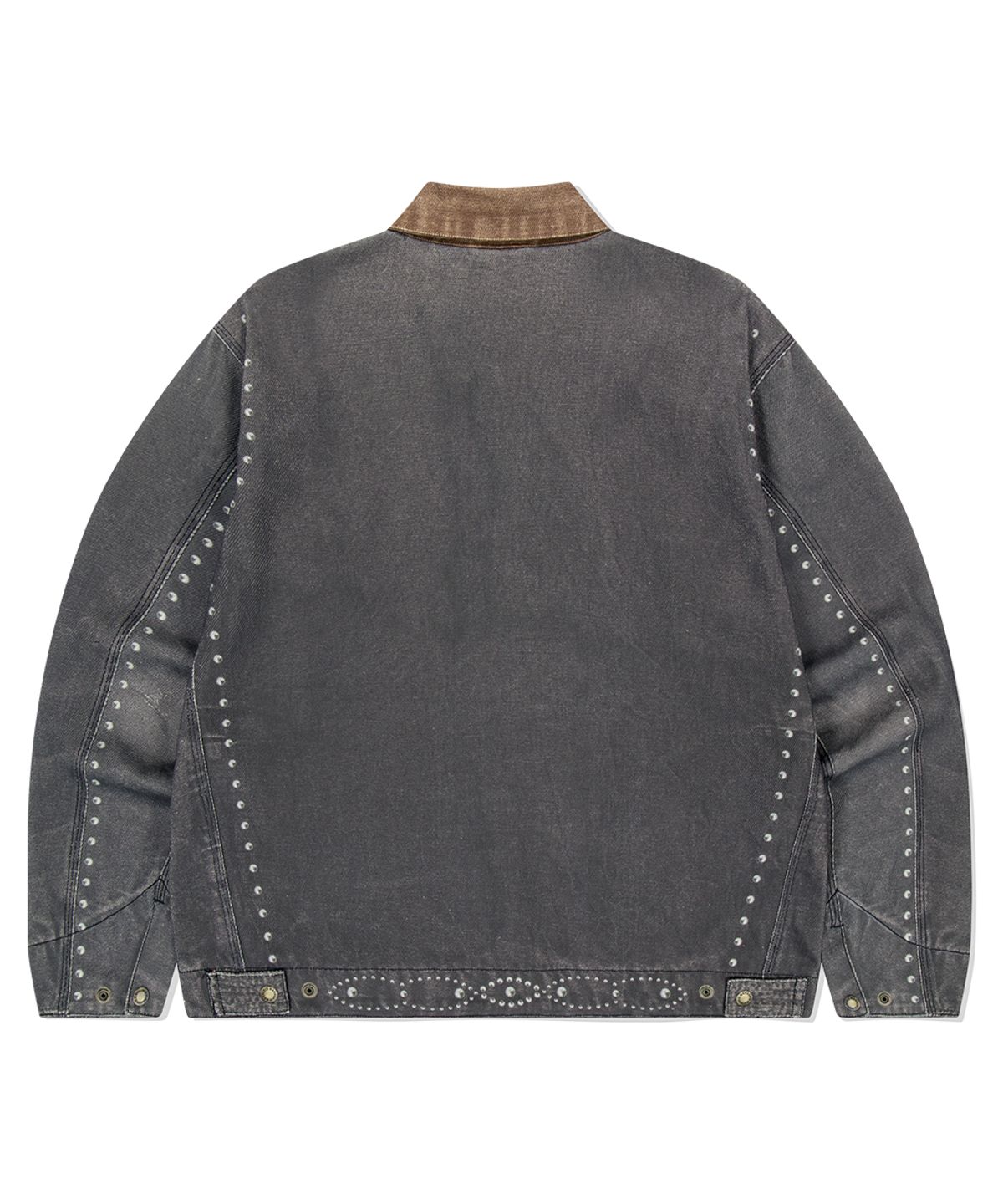 마하그리드(MAHAGRID) ALLOVER VINTAGE PRINT WORK JACKET BLACK(MG2ESMJ242A)