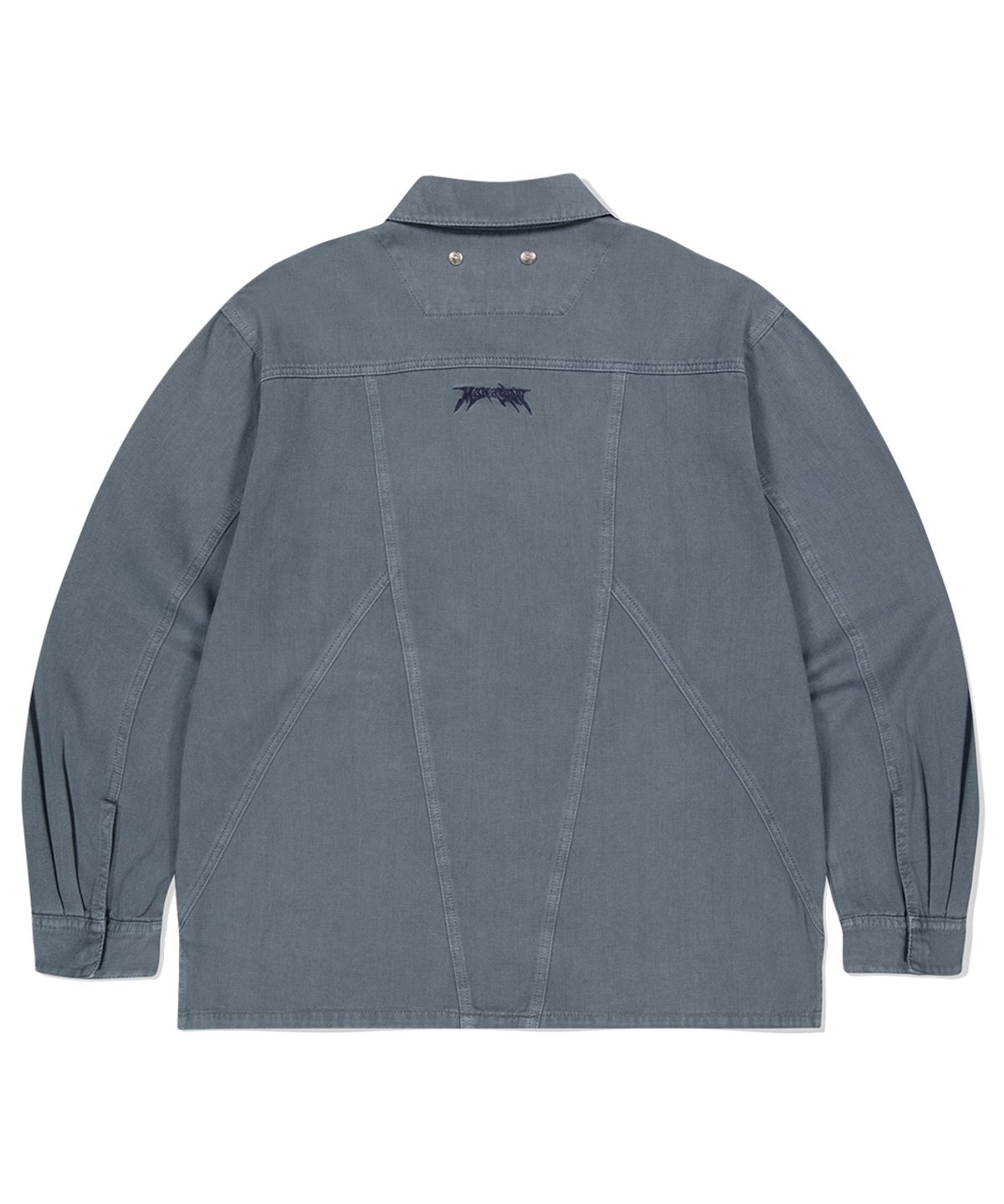 마하그리드(MAHAGRID) PIGMENT DYED PANEL SHIRT BLUE(MG2ESMW310A)