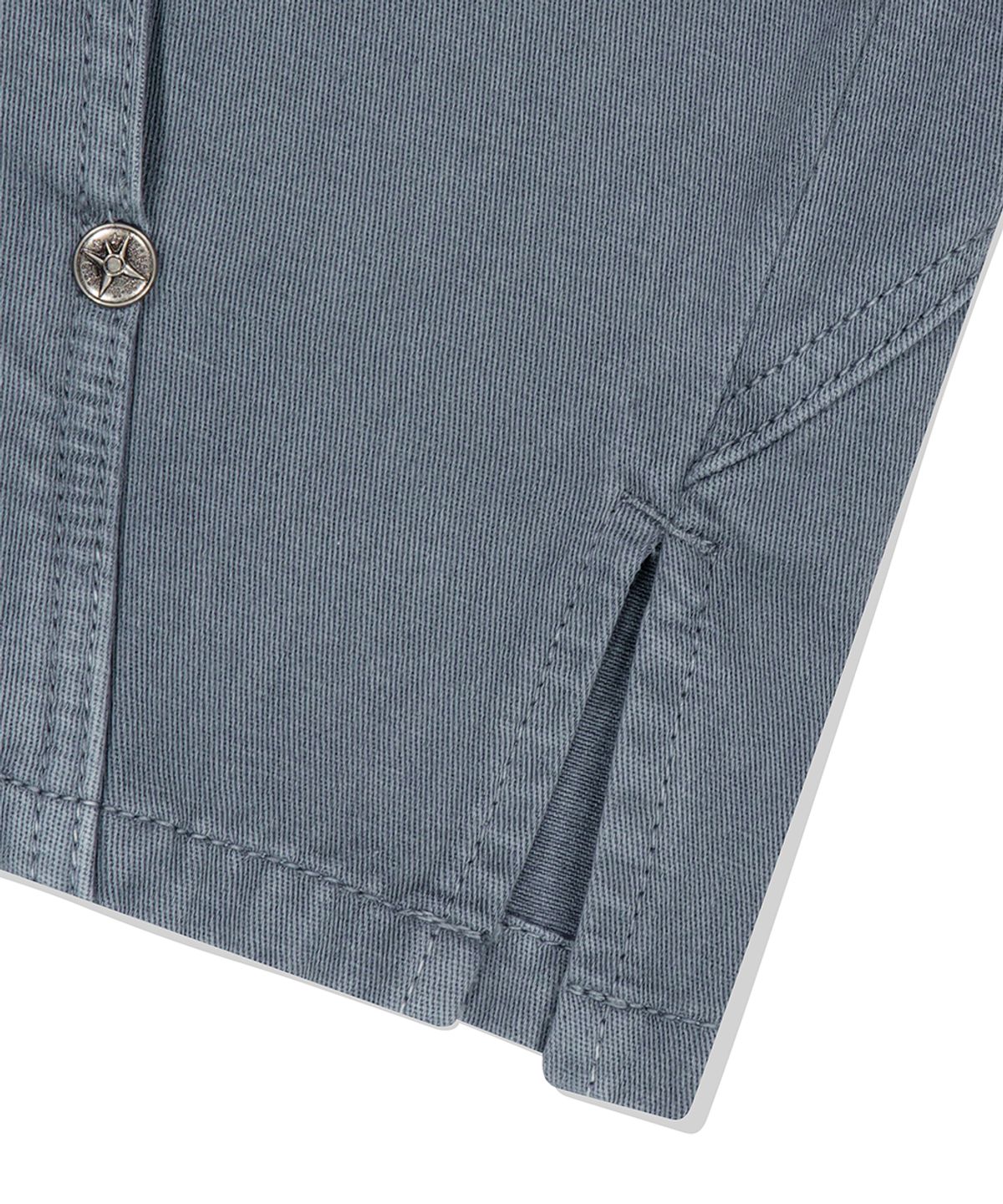 마하그리드(MAHAGRID) PIGMENT DYED PANEL SHIRT BLUE(MG2ESMW310A)
