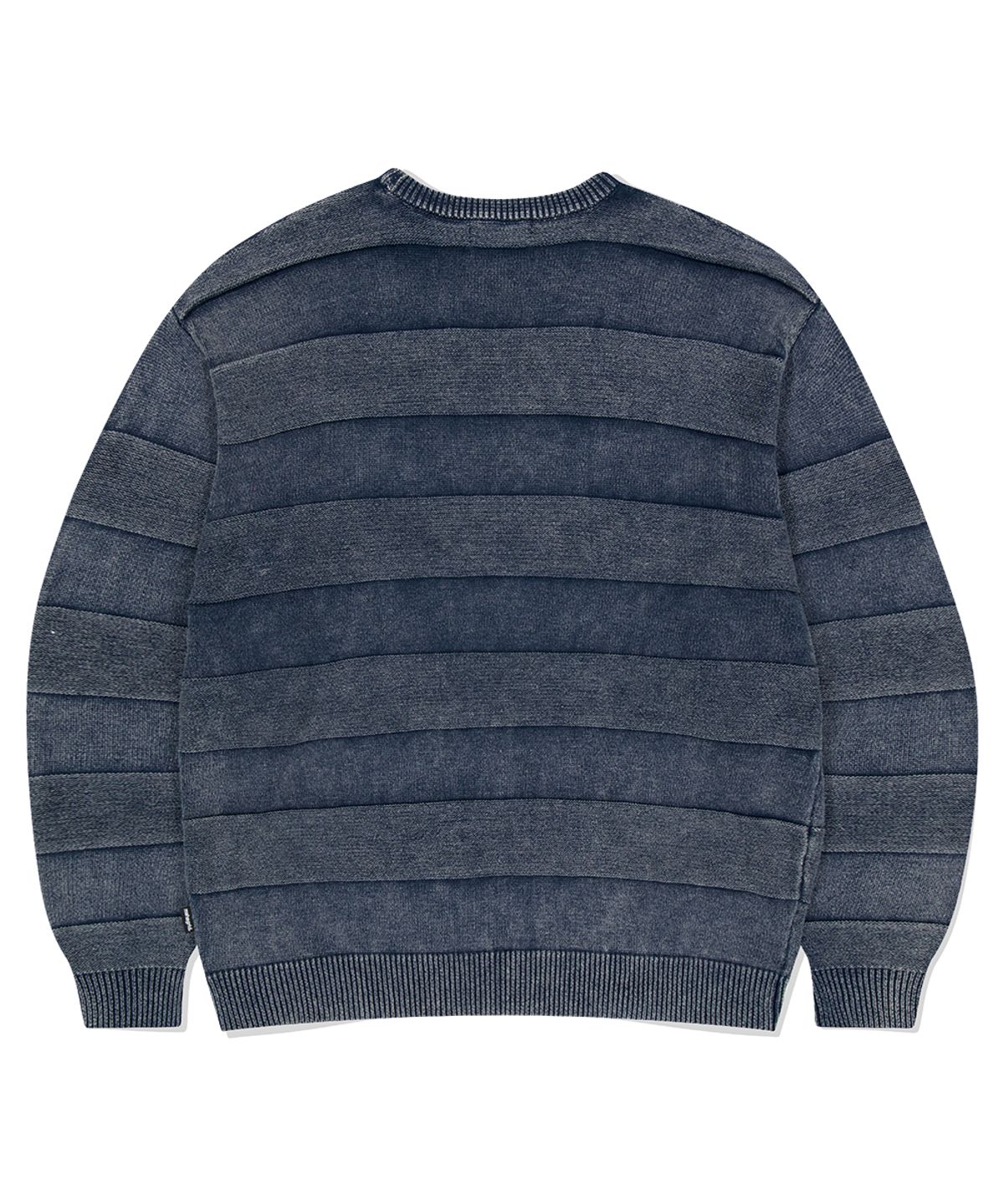 마하그리드(MAHAGRID) WASHED STRIPE KNIT NAVY(MG2ESMK600A)