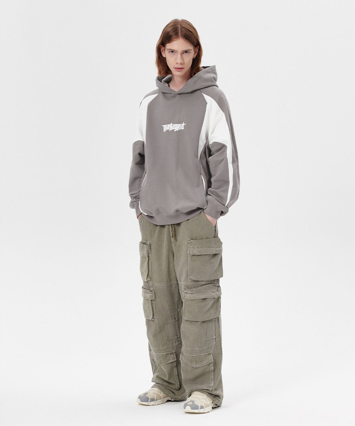 마하그리드(MAHAGRID) OVERDYED UTILITY PANT KHAKI(MG2ESMD110A)