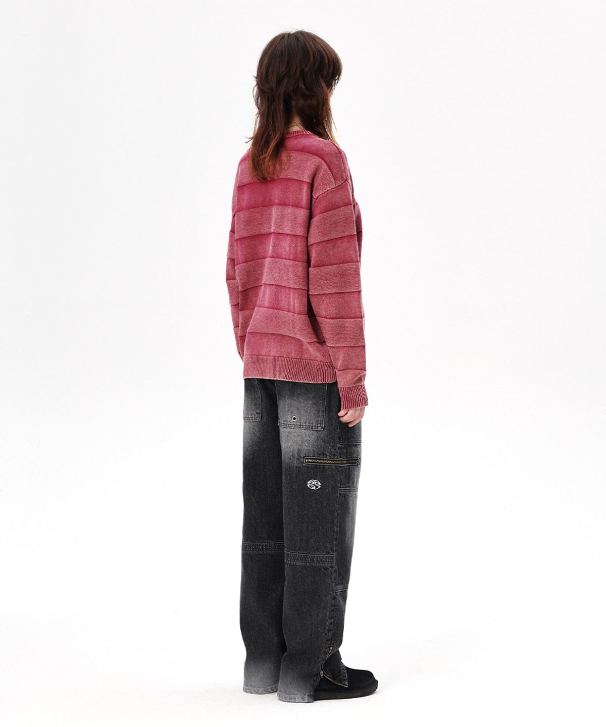 마하그리드(MAHAGRID) FATIGUE ZIP DENIM PANT BLACK(MG2ESMD111A)