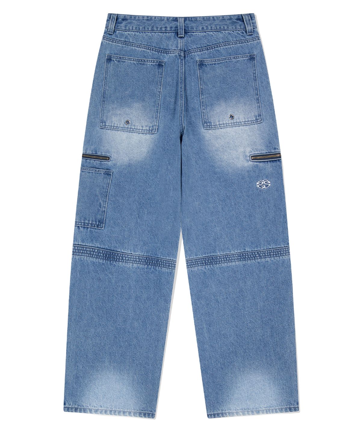 마하그리드(MAHAGRID) FATIGUE ZIP DENIM PANT BLUE(MG2ESMD111A)