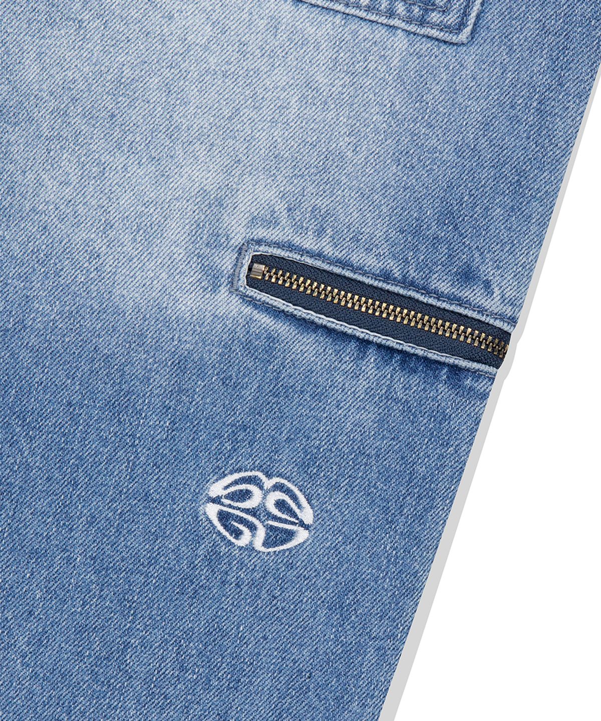 마하그리드(MAHAGRID) FATIGUE ZIP DENIM PANT BLUE(MG2ESMD111A)