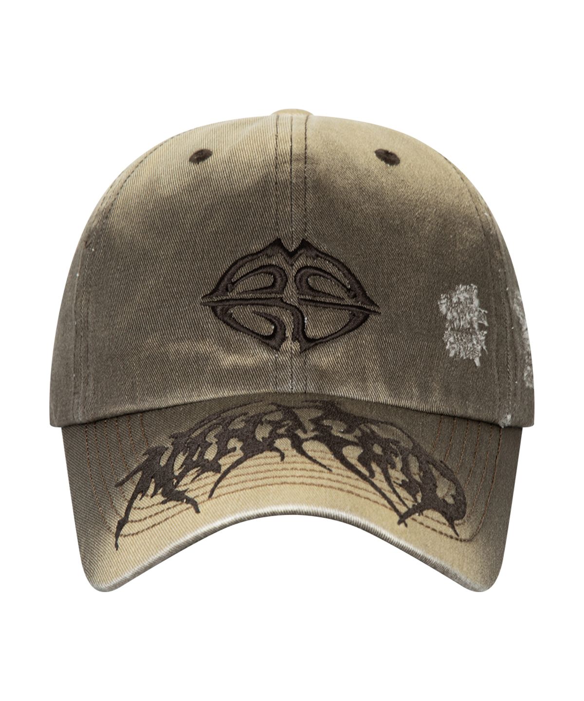 마하그리드(MAHAGRID) WASHED METAL LOGO BALL CAP BROWN(MG2ESMAB38A)