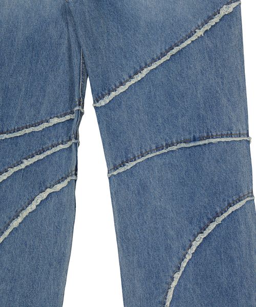 MUSINSA | THE COLDEST MOMENT TCM cut out denim pants (blue)