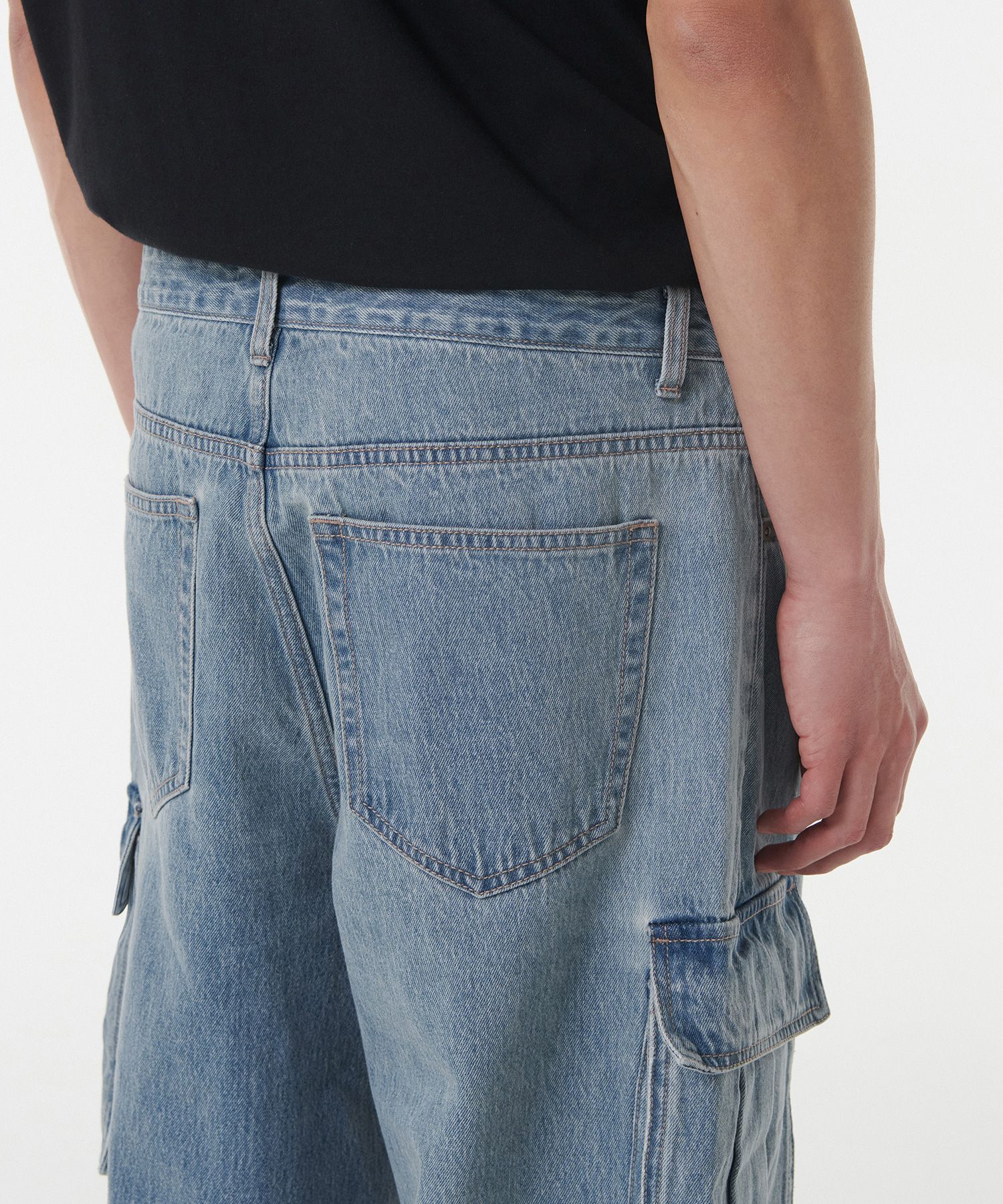 ★MUSINSA STANDARD★ Wide Multi Pocket Cargo Denim Pants Lig MUSINSA | MUSINSA STANDARD Wide Multi Pocket Cargo Denim