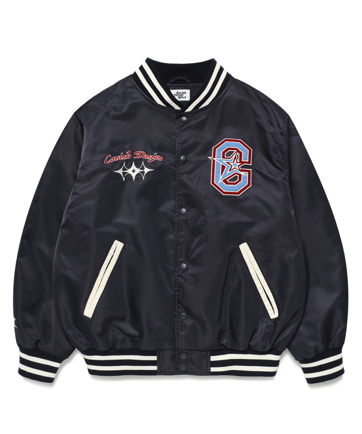 카비시(CAVISH) CVS BASEBALL JACKET NAVY(CV2ESUJ240A)