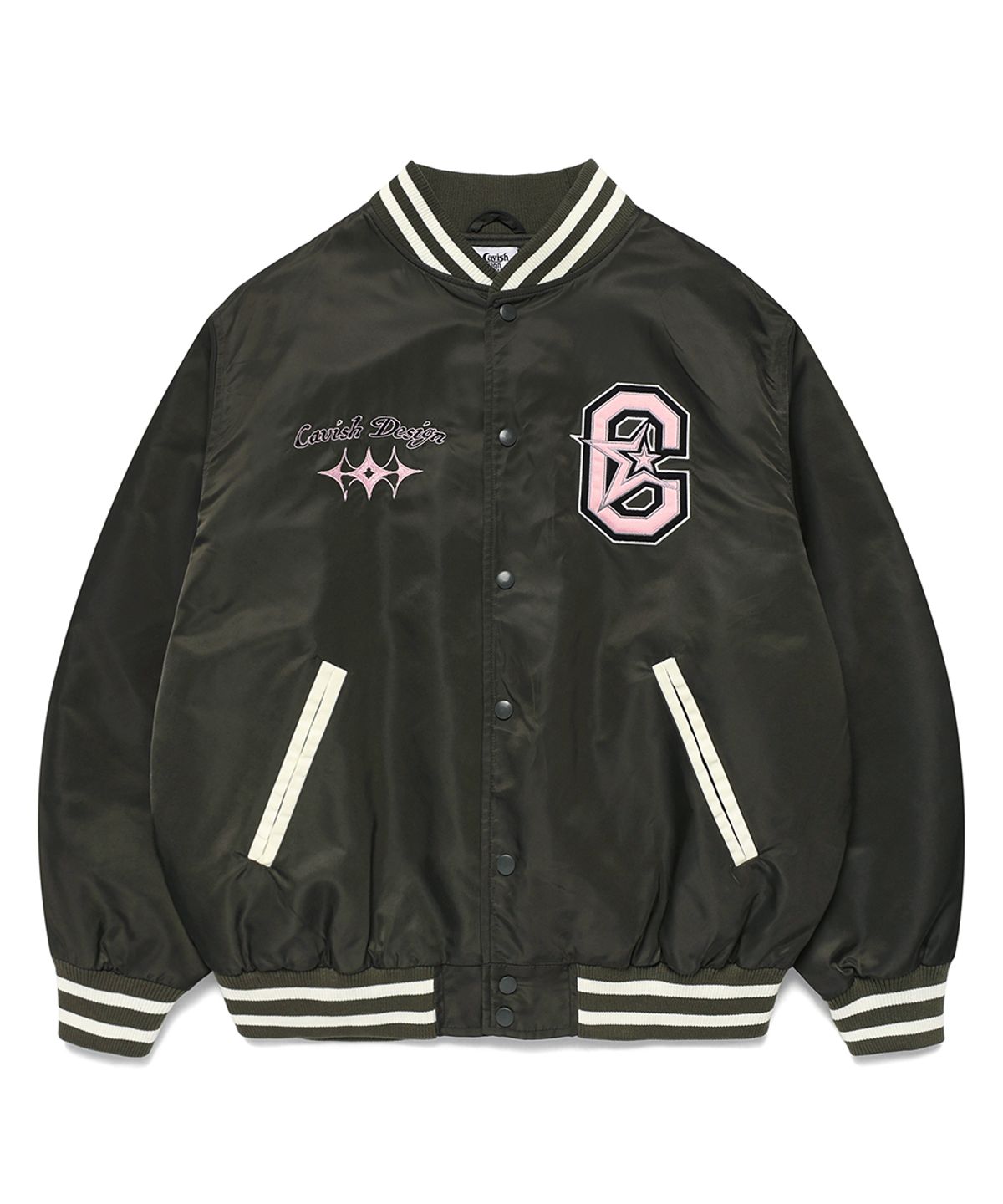 카비시(CAVISH) CVS BASEBALL JACKET CHARCOAL(CV2ESUJ240A)