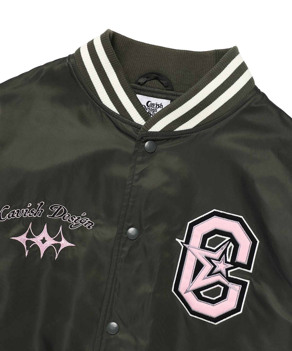 카비시(CAVISH) CVS BASEBALL JACKET CHARCOAL(CV2ESUJ240A)