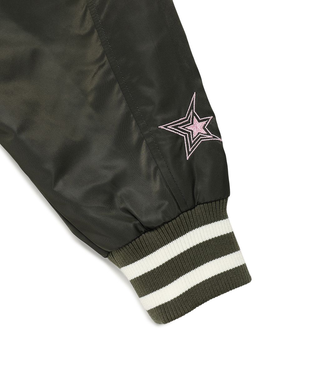 MUSINSA公式 | CAVISH CVS BASEBALL JACKET CHARCOAL(CV2ESUJ240A)