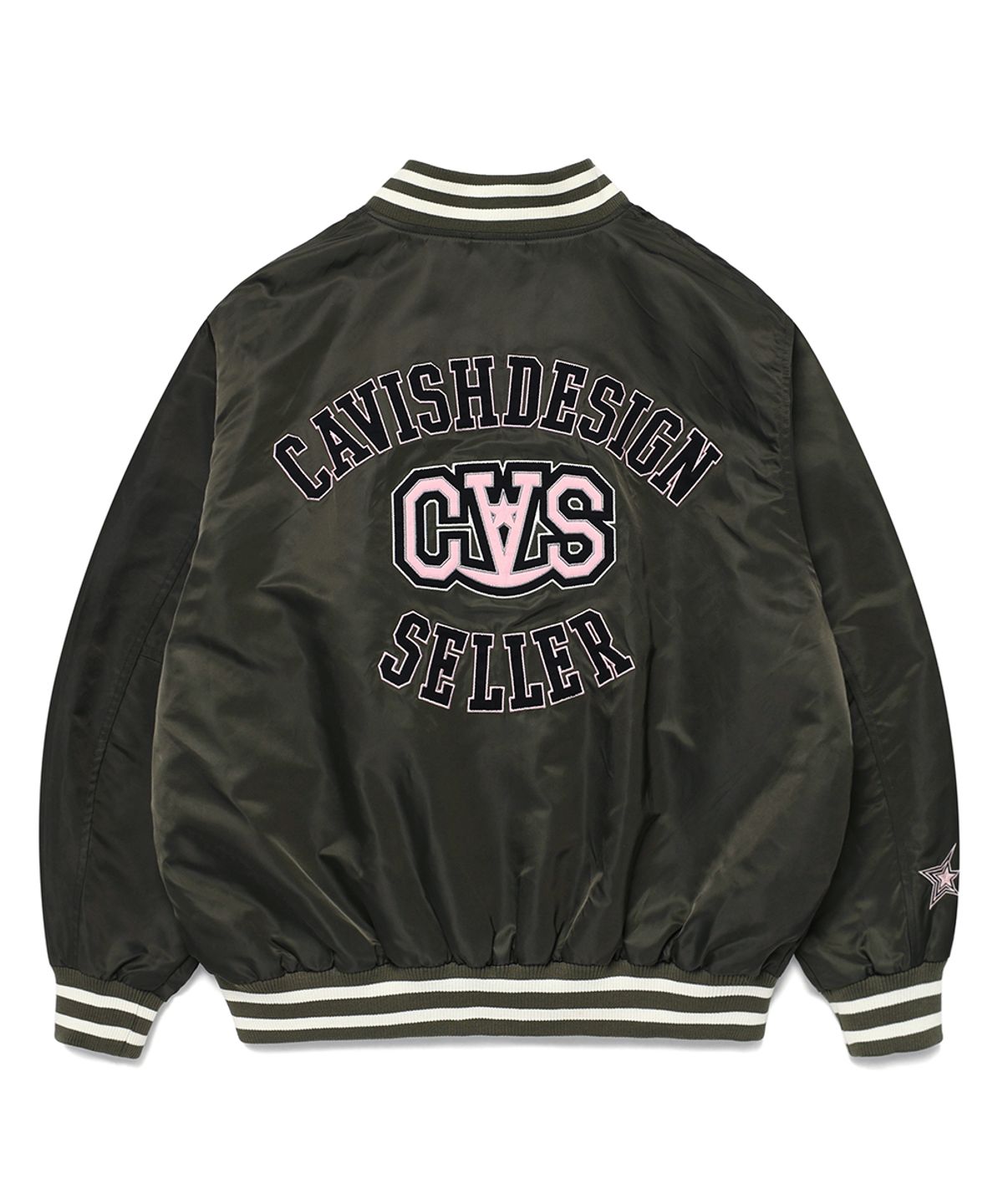 카비시(CAVISH) CVS BASEBALL JACKET CHARCOAL(CV2ESUJ240A)
