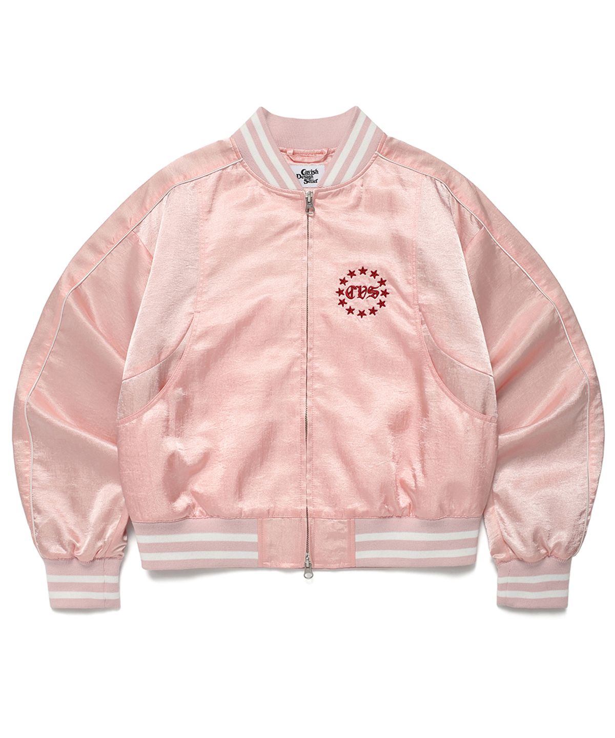 카비시(CAVISH) W SIDELINE BOMBER JACKET PINK(CV2ESFB963A)