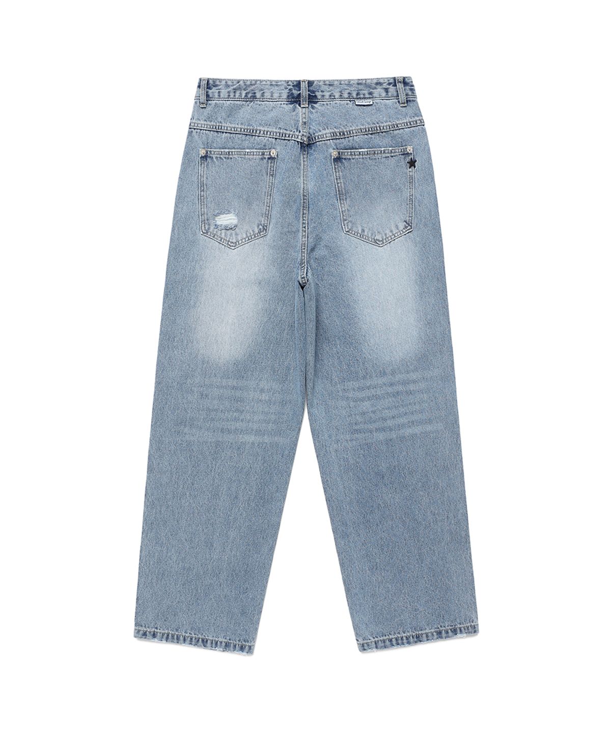 카비시(CAVISH) DAMAGED STAR DENIM PANTS BLUE(CV2ESUD110A)