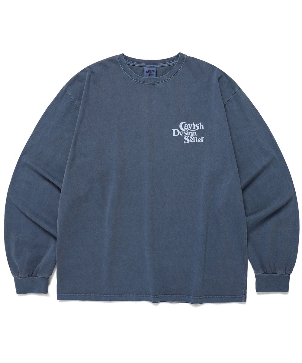 Tシャツ・カットソー CAVISH PIGMENT SELLER LOGO LS TEE 4BFT297 MUSINSA | CAVISH PIGMENT SELLER LOGO LS TEE BLUE(CV2ESUT552A)