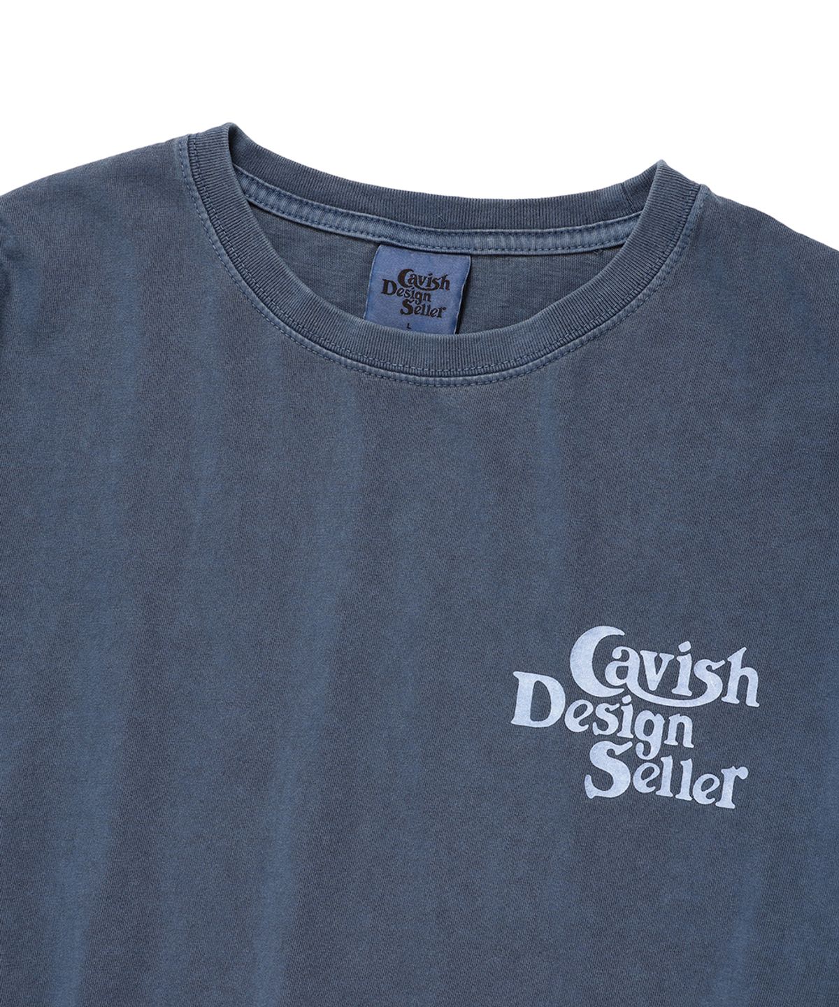 카비시(CAVISH) PIGMENT SELLER LOGO LS TEE BLUE(CV2ESUT552A)