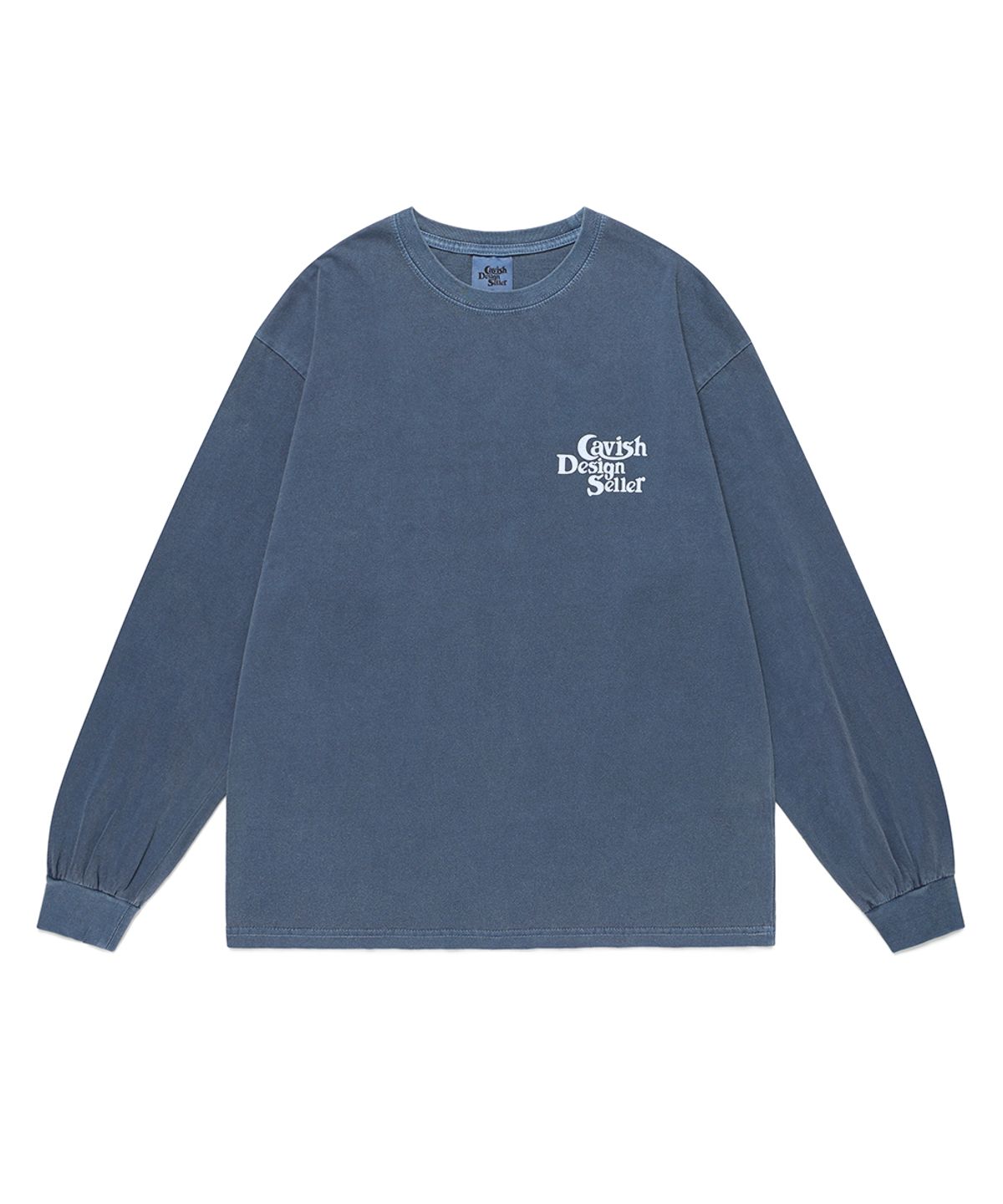카비시(CAVISH) PIGMENT SELLER LOGO LS TEE BLUE(CV2ESUT552A)