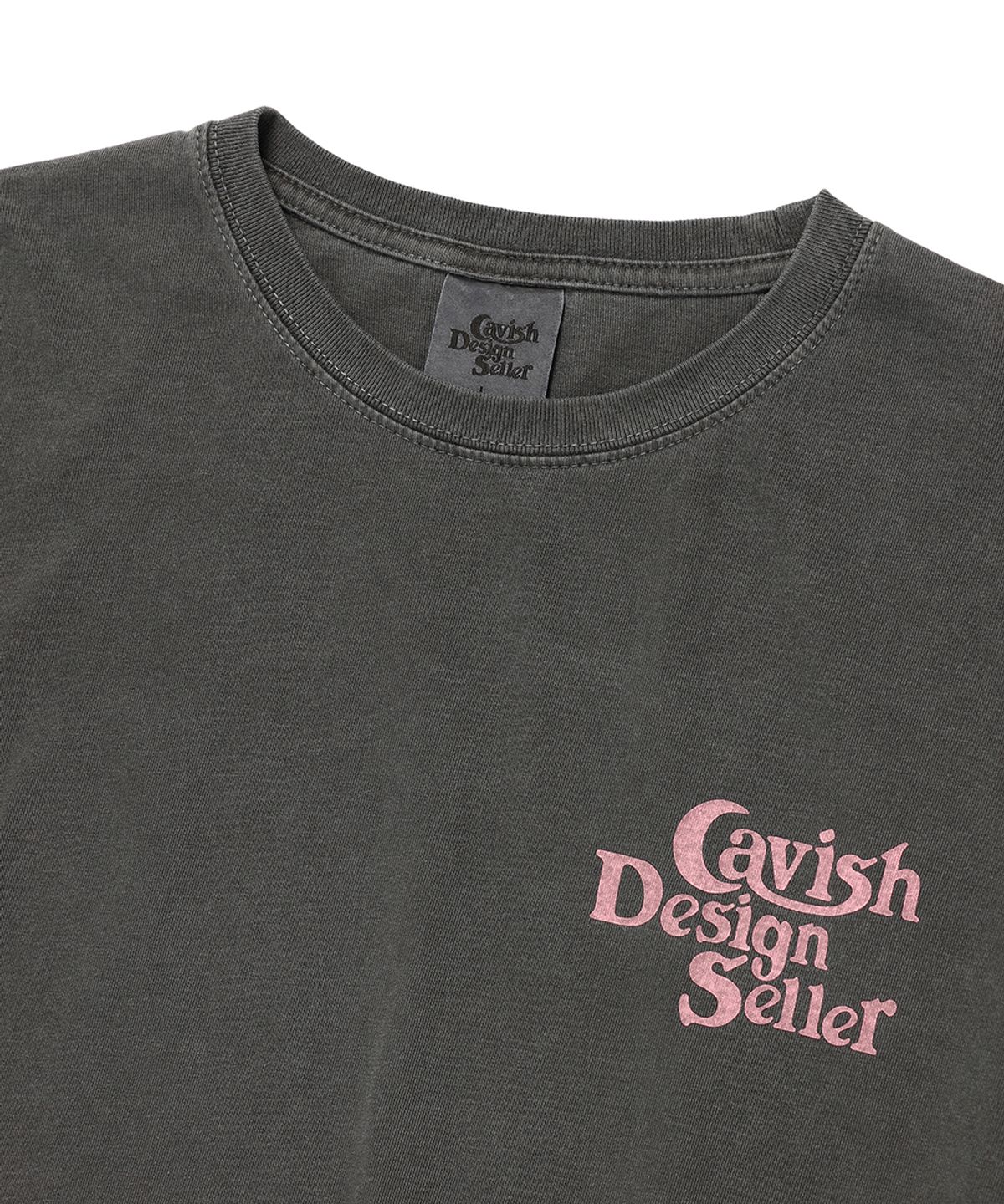 카비시(CAVISH) PIGMENT SELLER LOGO LS TEE CHARCOAL(CV2ESUT552A)