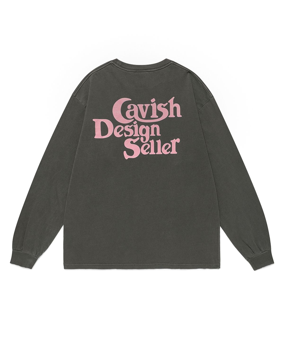 카비시(CAVISH) PIGMENT SELLER LOGO LS TEE CHARCOAL(CV2ESUT552A)