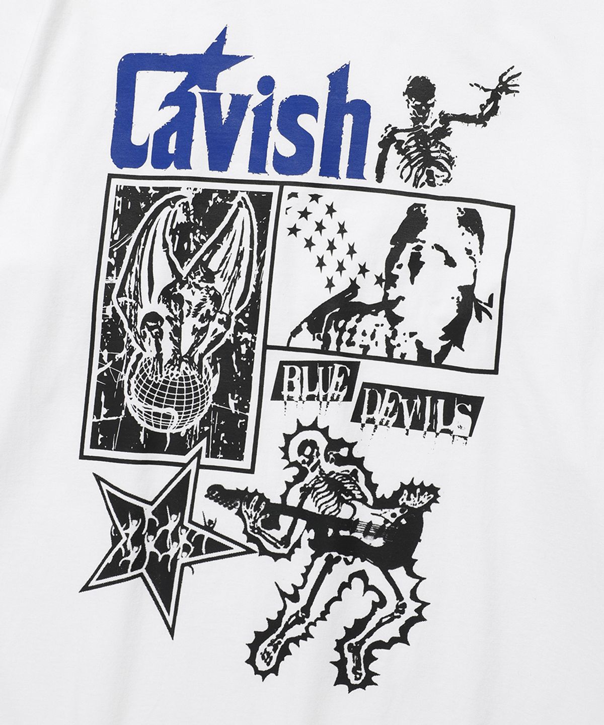 카비시(CAVISH) LIGHTNING SKELETON LS TEE WHITE(CV2ESUT553A)