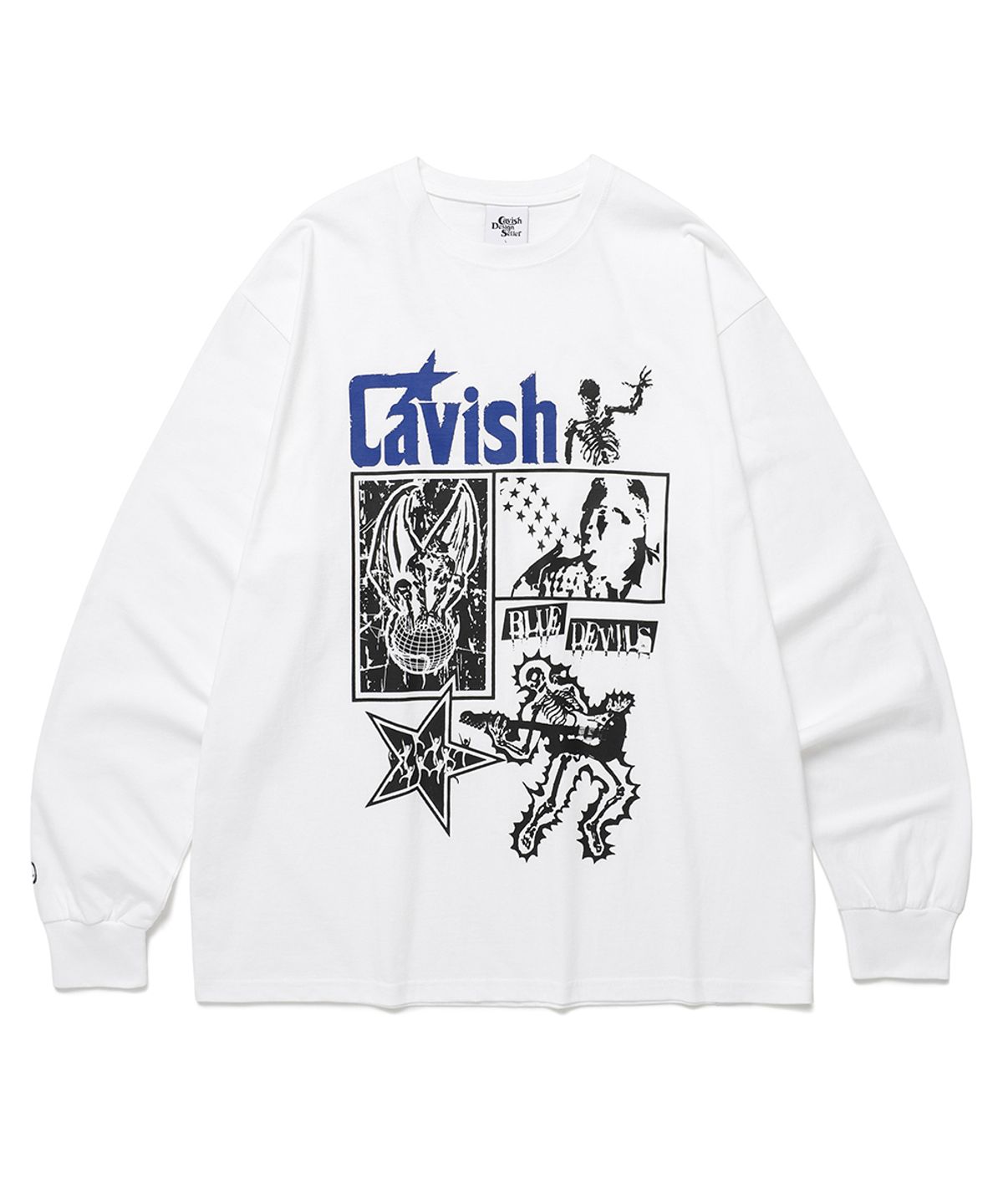 카비시(CAVISH) LIGHTNING SKELETON LS TEE WHITE(CV2ESUT553A)