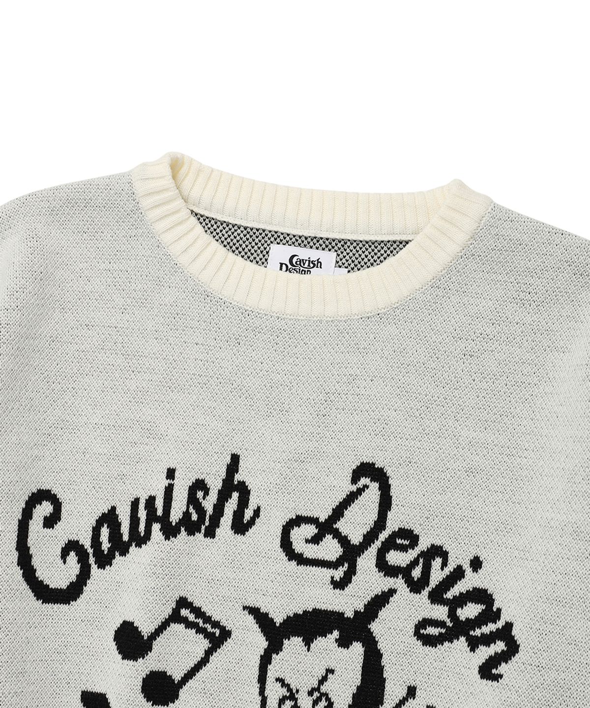 카비시(CAVISH) 61ROAD KNIT SWEATER IVORY(CV2ESUK600A)
