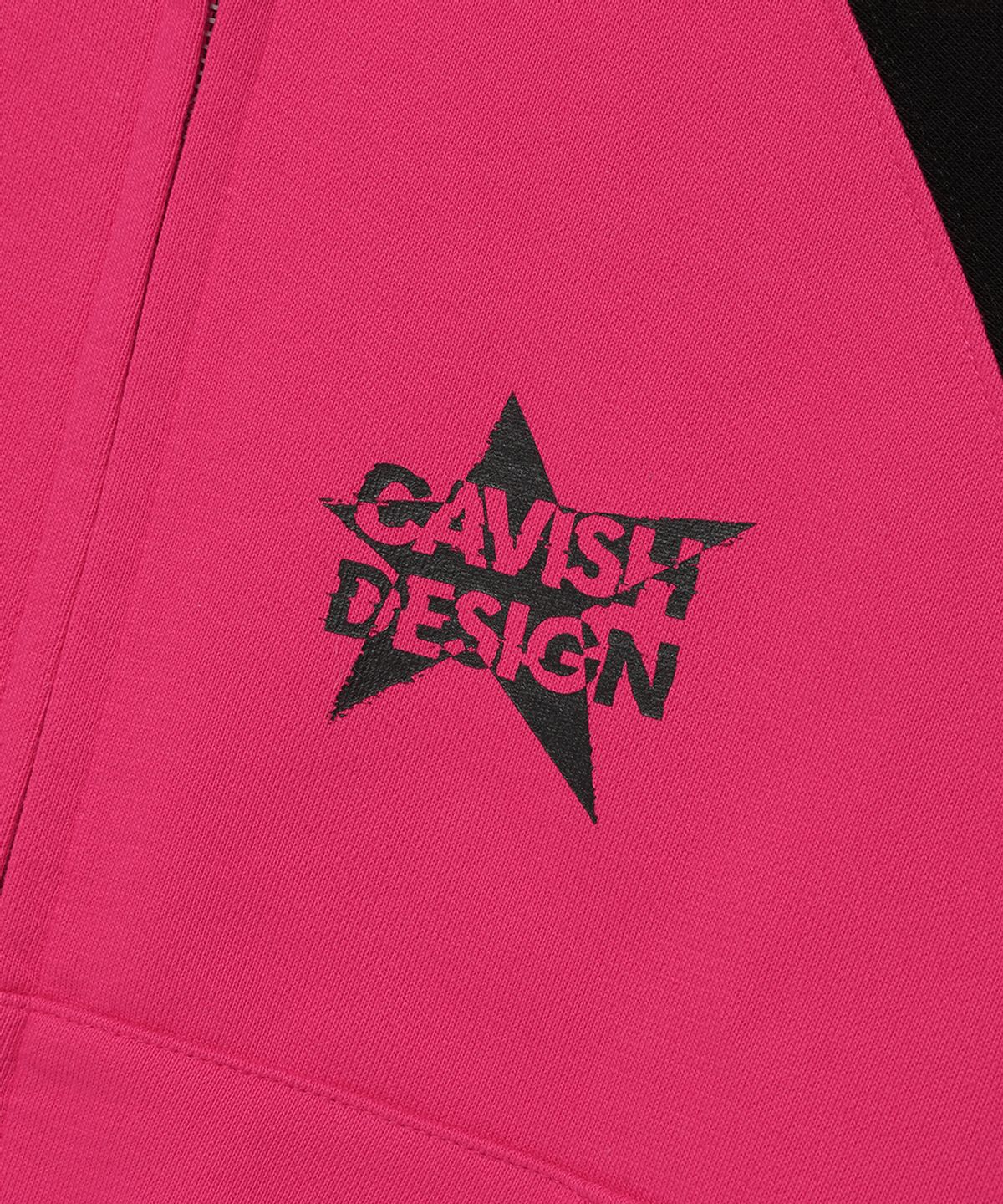 카비시(CAVISH) W RAGLAN BLOCK ZIP UP HOODIE PINK(CV2ESFM480A)