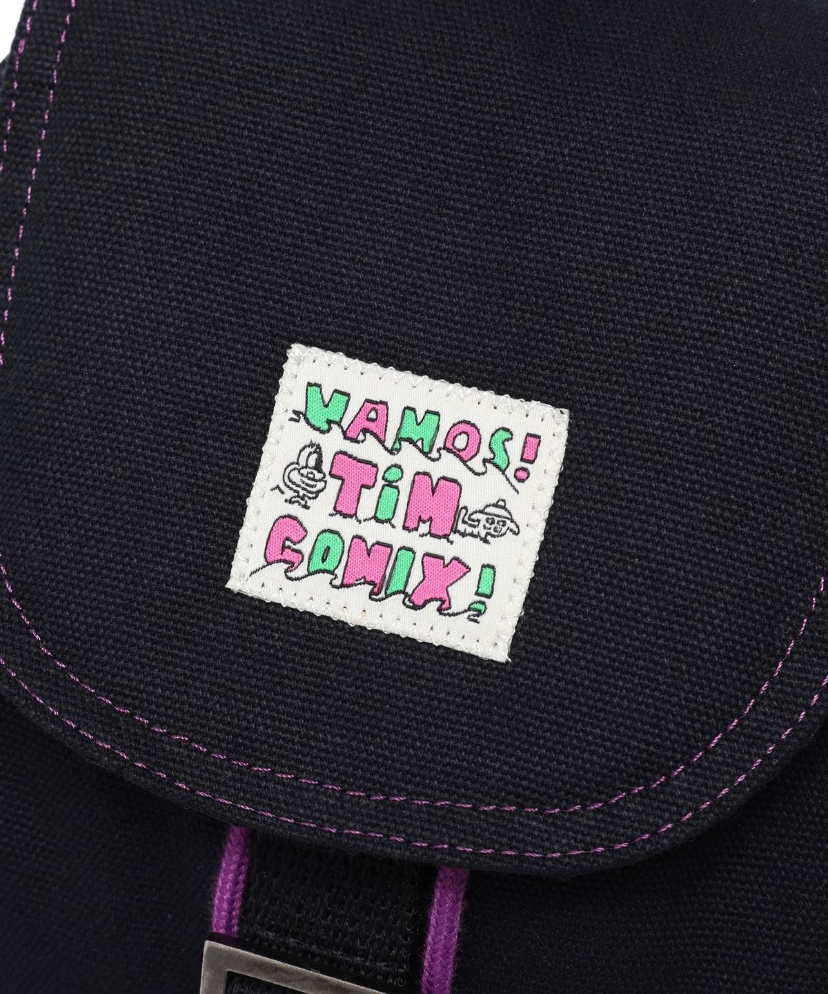 팀코믹스(TIMCOMIX) VINTAGE DRAW STRING BACKPACK BLACK